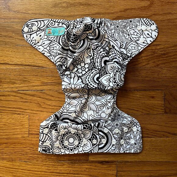 Alva Baby Cloth Diapers Pocket Diapers Set Of 4 - Picture 5 of 11